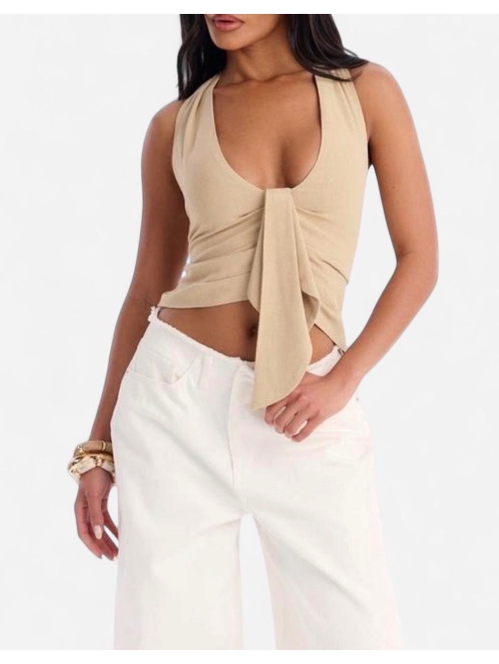 Fashion Nova Linen Feel Top